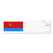 Ukrainian SSR Flag bumper stickers by Vexillophile Ukrainian SSR Flag bumper stickers