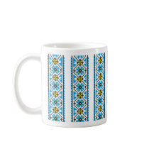 Ukrainian teacup with pattern coffee mugs