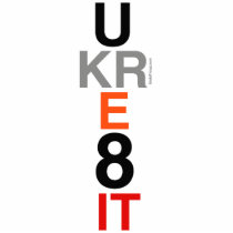 UKRE8IT (You Create It)  Large Desktop Sculpture Photo Cutout