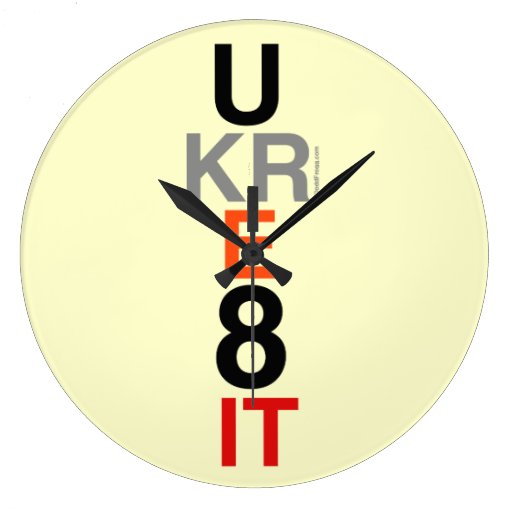 UKRE8IT (You Create It) Modern Wall Clock