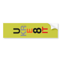 UKRE8IT (You Create It) Vertical Bumper Sticker