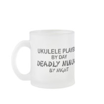 Ukulele Deadly Ninja by Night Coffee Mug