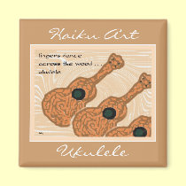 Ukulele Haiku Art Magnet