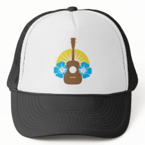 Ukulele Hibiscus Trucker Hat