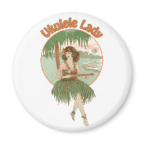 Ukulele Lady #1 Magnet