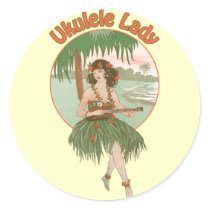 Ukulele Lady #1 Sticker