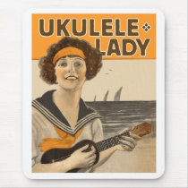 Ukulele Lady #2 Mousepad