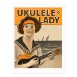 Ukulele Lady #2 Postcard