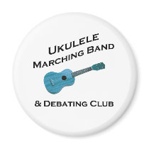 Ukulele Marching Band & Debating Club Fridge Magnet