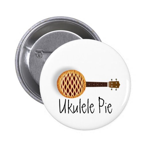 Ukulele Pie button Zazzle