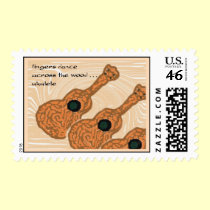 Ukulele Postage (Hawaiian Stamp Series)