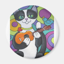 Ukulele Serenade Refrigerator Magnets