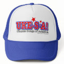 Ukulele Songs of America Cap hats by UkuleleRay Ukulele Songs of America Cap hats