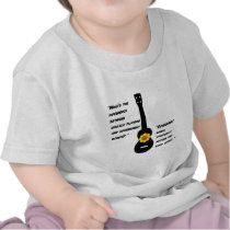 Ukuleles and bonds tee shirts