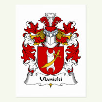 Ulanicki Family Crest Postcard