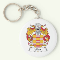 Ulloa Family Crest Keychain