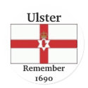 Ulster Flag, Ulster, Remember1690 stickers