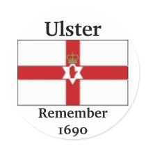 Ulster Flag, Ulster, Remember1690 stickers