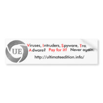 Ultimate Edition bumper sticker bumper stickers by TheeMahn Ultimate Edition bumper sticker bumper stickers