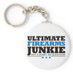 Ultimate Firearms Junkie - Blue keychains