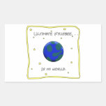 Ultimate Frisbee Is My World Rectangle Sticker
