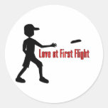 Ultimate Frisbee Love at First Flight Sticker