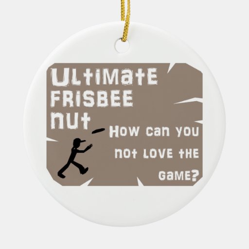 ultimate frisbee nut double sided ceramic round christmas ultimate frisbee nut double sided ceramic round christmas