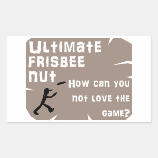 Ultimate Frisbee Nut Rectangular Stickers