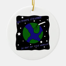 Ultimate Frisbee Out of this World Christmas Tree Ornament