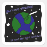 Ultimate Frisbee Out of this World Stickers