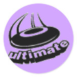 Ultimate frisbee sticker sheet
