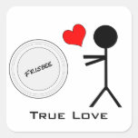 Ultimate Frisbee True Love Stickers