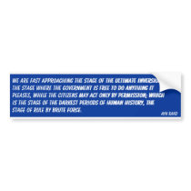 Ultimate Government Inversion (Rand) bumper stickers by OBumper Ultimate Government Inversion (Rand) bumper stickers