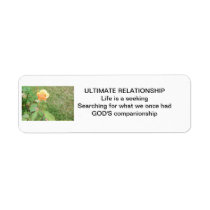 Ultimate Relationship Yellow Rose Label labels