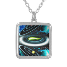 Ultimate Space Frisbee Necklaces