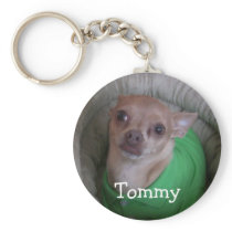 Ultimate Stuffed Dog Tease Round Keychain keychains