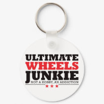 Ultimate Wheels Junkie - Red keychains
