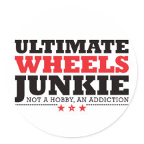 Ultimate Wheels Junkie - Red stickers by visualnewbie Ultimate Wheels Junkie - Red stickers
