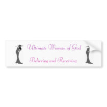 Ultimate Woman bumper sticker bumper stickers by UltimateWoman Ultimate Woman bumper sticker bumper stickers