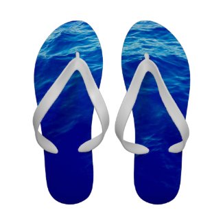 Ultra Blue Waves Flip-Flops