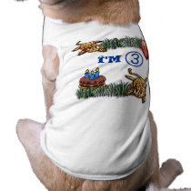 Ultra Cute 3 Year OLD Doggie T-shirt pet clothing by samack Ultra Cute 3 Year OLD Doggie T-shirt pet clothing
