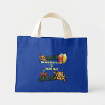 Ultra Cute 3 Year Old Leopard Safari Birthday Bag