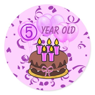 Year  Birthday Party Themes on Birthday Cake 5 Year Old