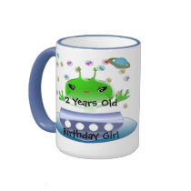 Ultra Cute Anime Aliens Birthday Mug by samack Ultra Cute Anime Aliens Birthday Mug