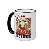 Ultra Cute Anime Girl Love You to Pieces mugs by samack Ultra Cute Anime Girl Love You to Pieces mugs