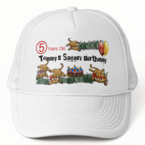 Ultra Cute Leopard Safari Birthday Hat by samack Ultra Cute Leopard Safari Birthday Hat