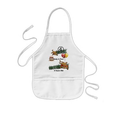 Ultra Cute Leopard Safari Birthday Invitations Apron by samack