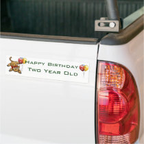 Ultra Cute Leopard Safari Birthday Invitations Wit bumper stickers