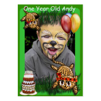 Ultra Cute Leopard Safari Birthday Invitations Wit business cards by samack Ultra Cute Leopard Safari Birthday Invitations Wit business cards