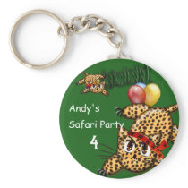 Ultra Cute Leopard Safari Birthday Invitations Wit keychains by samack Ultra Cute Leopard Safari Birthday Invitations Wit keychains